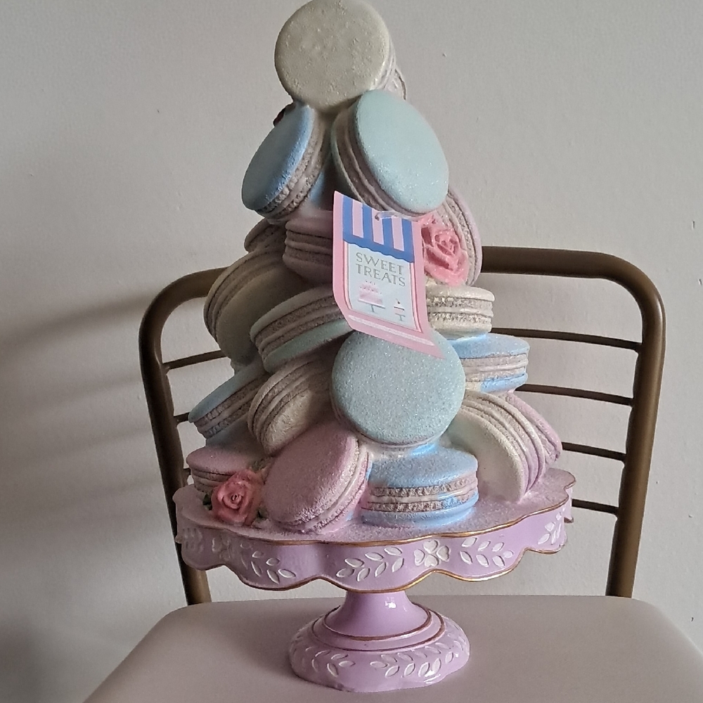 Viral!Pastel Macaron Tower on Stand